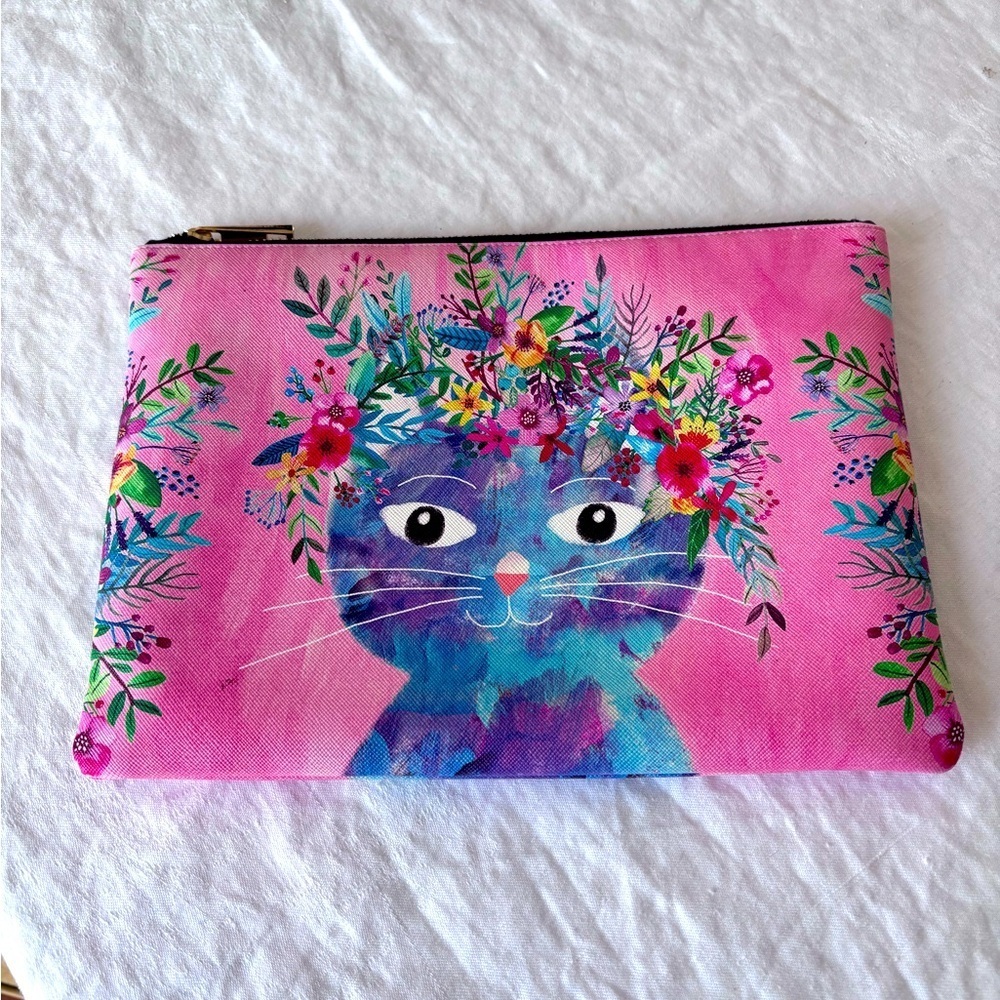 Studio Oh Zippered Pouch Large Fancy Cat (POL03)